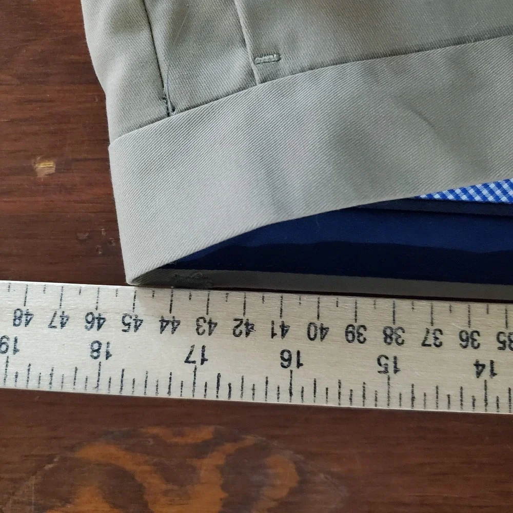 Banana Republic Dress Pants Mens Sz 35 35x30 Non-Iron Tailored Slim Fit Classic